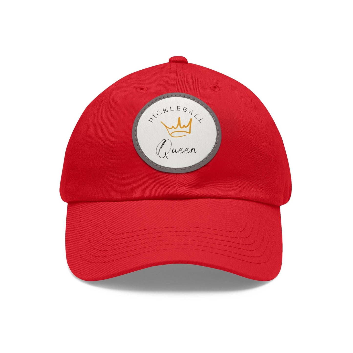 "Pickleball Queen" Pickleball Dad Hat with Round Leather Patch