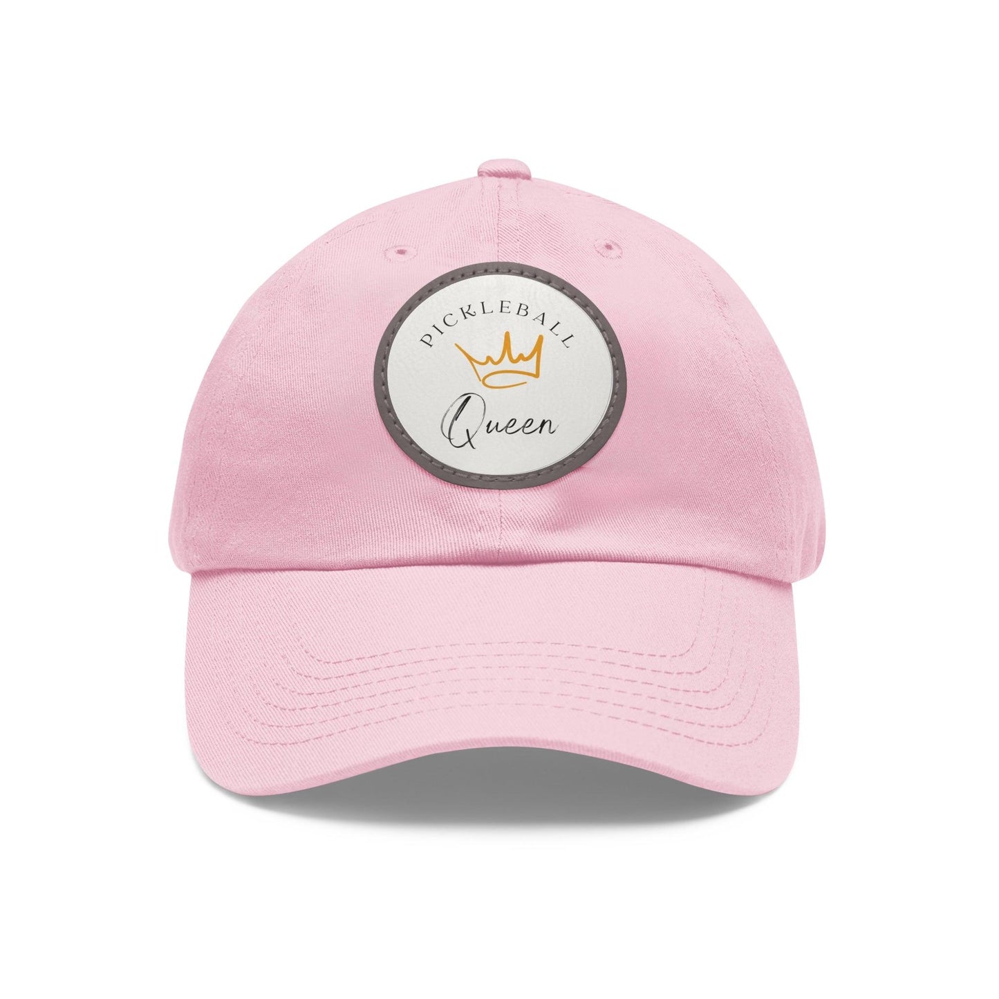 "Pickleball Queen" Pickleball Dad Hat with Round Leather Patch