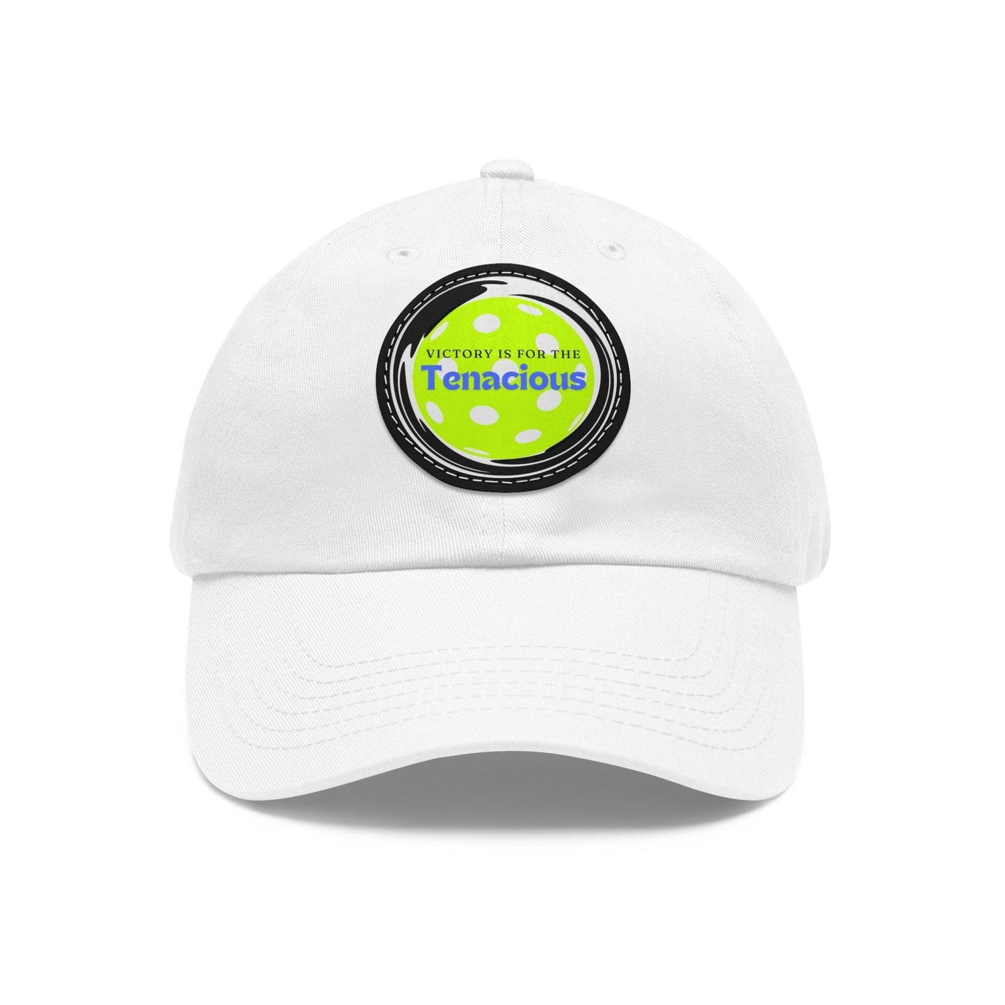 "Victory Is For The Teancious" Pickleball Dad Hat with Round Leather Patch