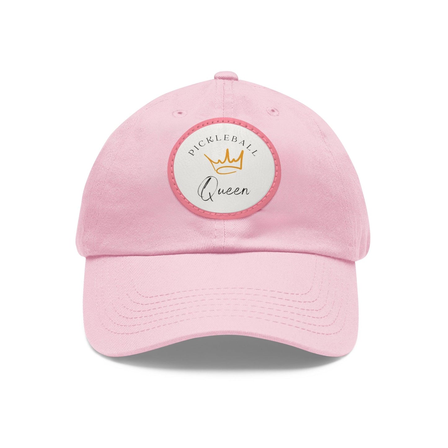 "Pickleball Queen" Pickleball Dad Hat with Round Leather Patch