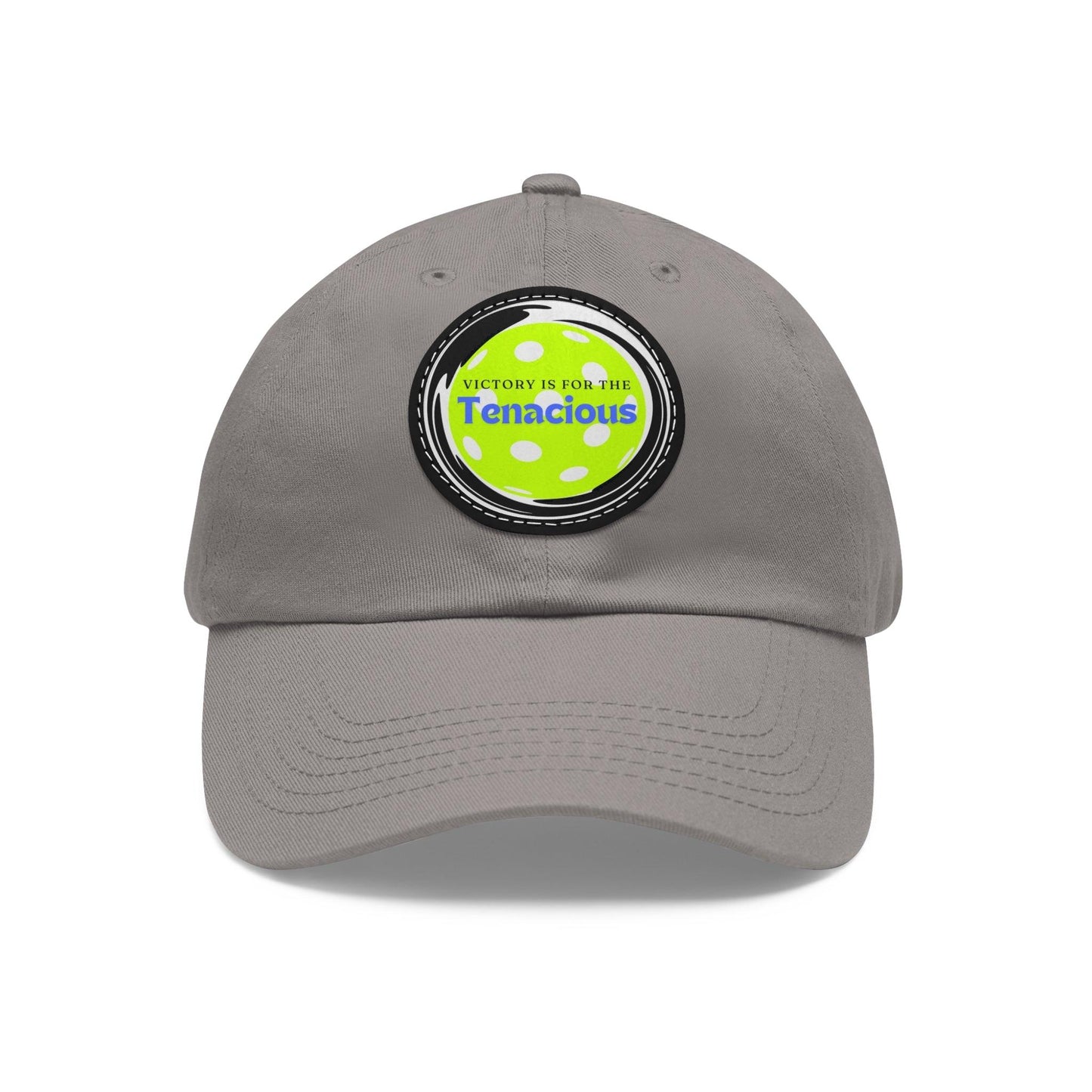 "Victory Is For The Teancious" Pickleball Dad Hat with Round Leather Patch