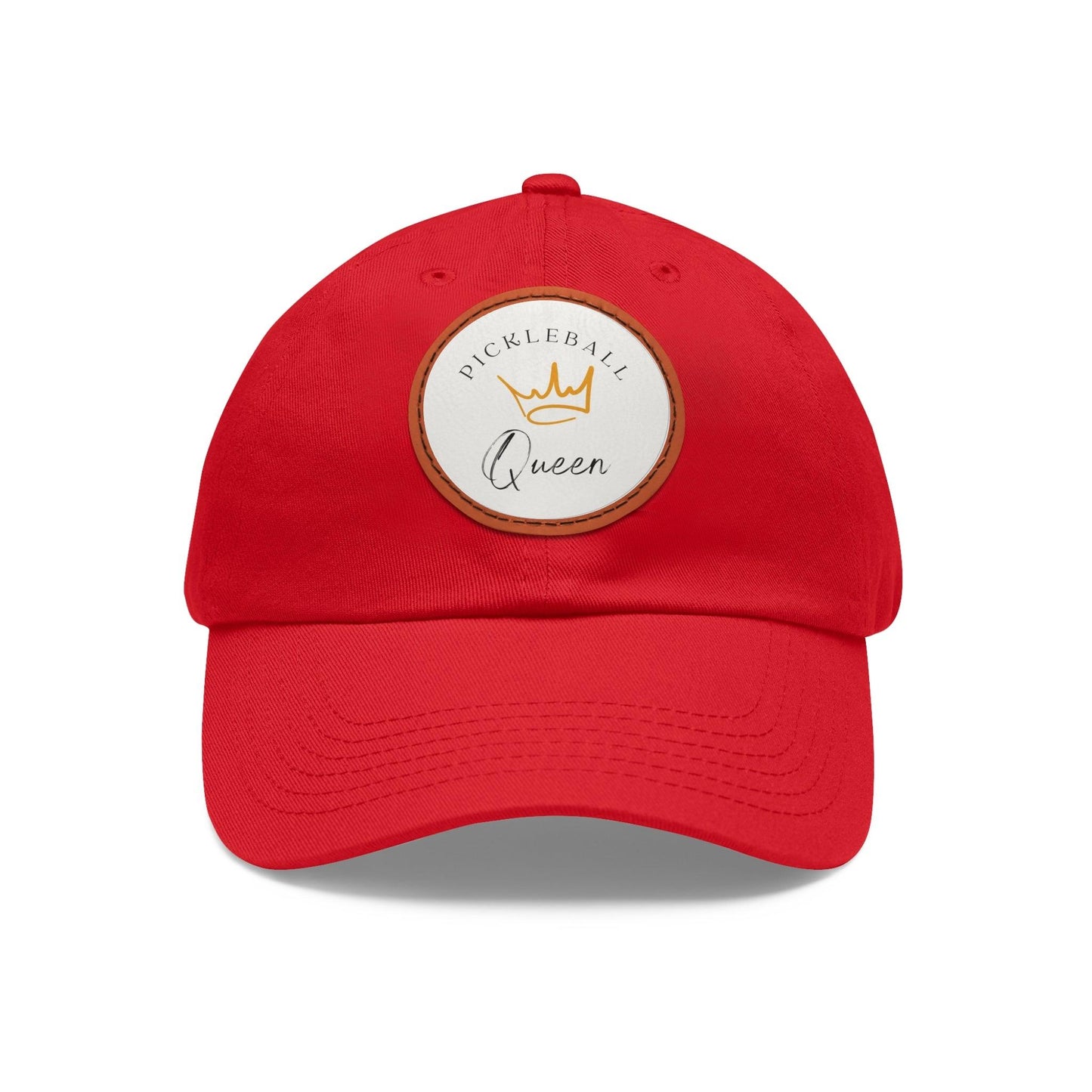 "Pickleball Queen" Pickleball Dad Hat with Round Leather Patch