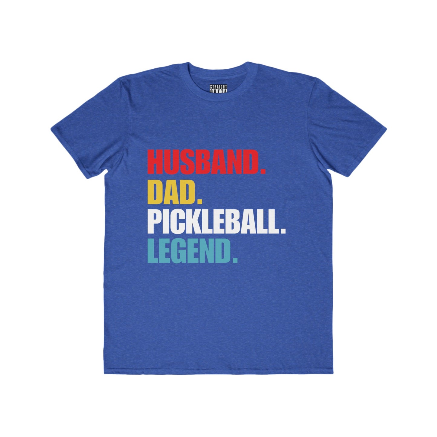 "Husband.  Dad.  Pickleball Legend" Pickleball Men's Fashion Tee – Super Soft, Lightweight, Athletic Fit