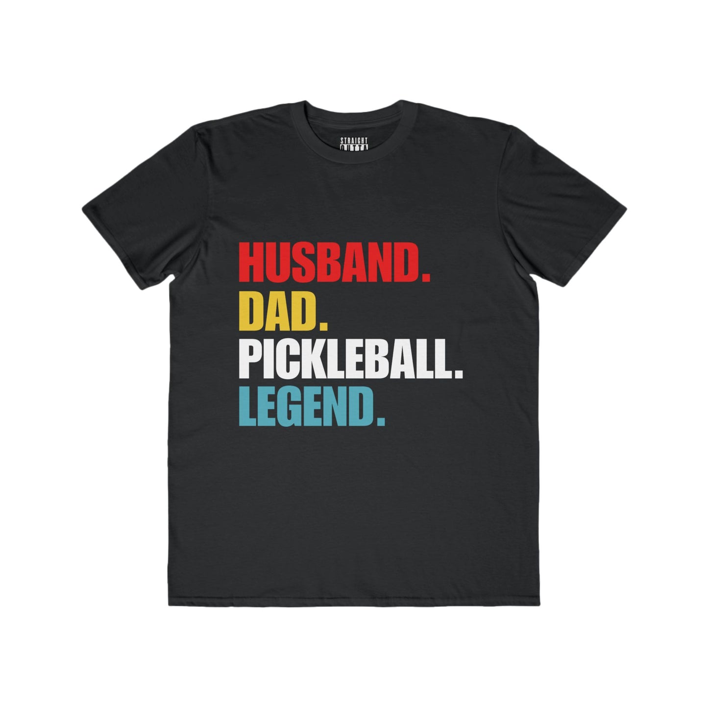 "Husband.  Dad.  Pickleball Legend" Pickleball Men's Fashion Tee – Super Soft, Lightweight, Athletic Fit