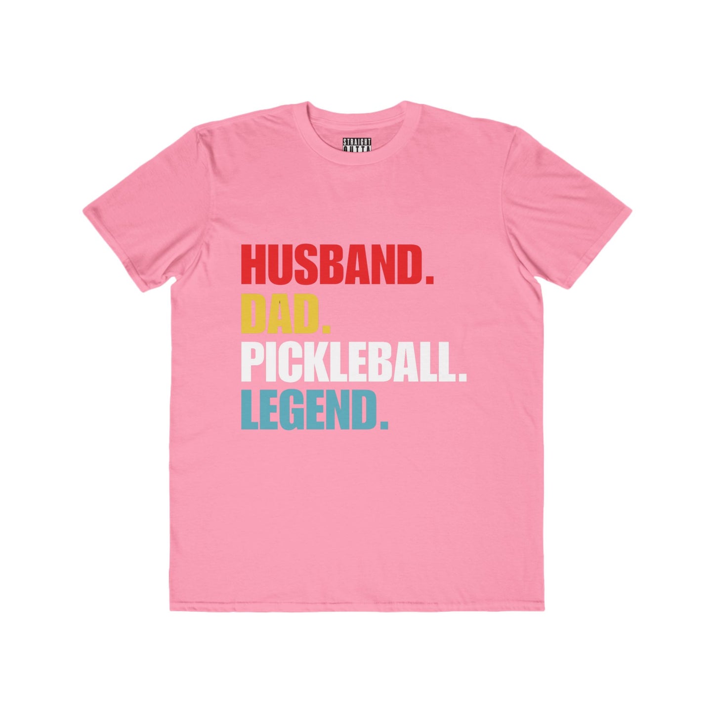 "Husband.  Dad.  Pickleball Legend" Pickleball Men's Fashion Tee – Super Soft, Lightweight, Athletic Fit