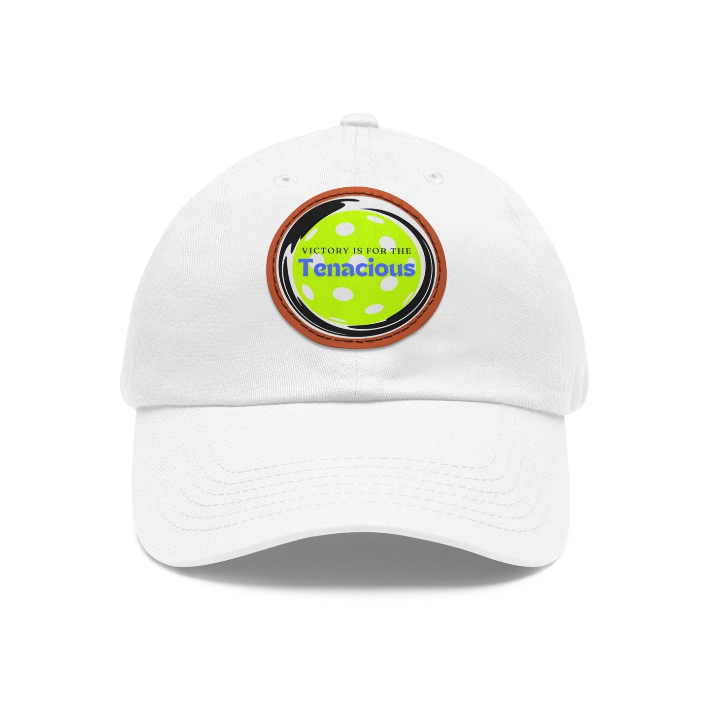 "Victory Is For The Teancious" Pickleball Dad Hat with Round Leather Patch