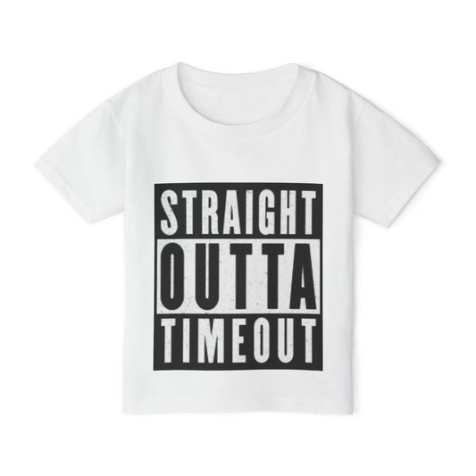 "Straight Outta Timeout" Toddler T-shirt - 6 Colors