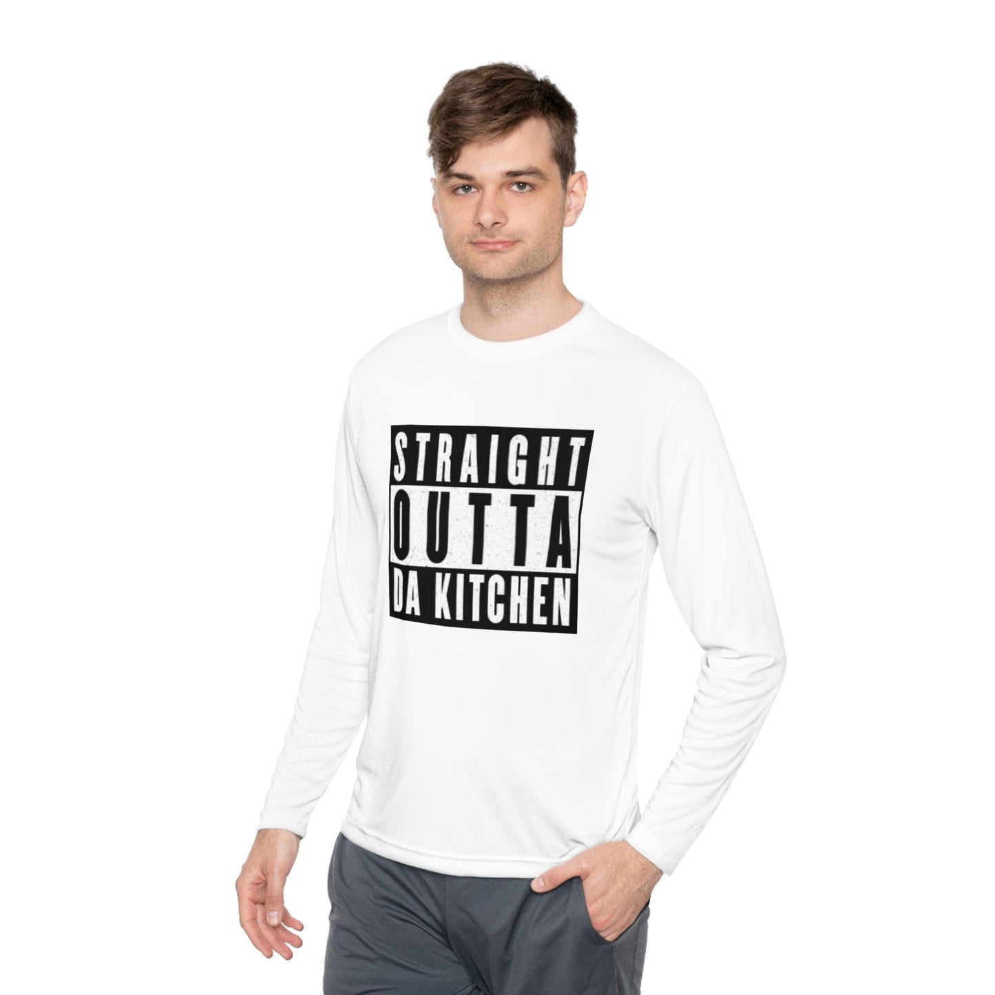 "Straight Outta Da Kitchen" Men's Long Sleeve Pickleball Tee