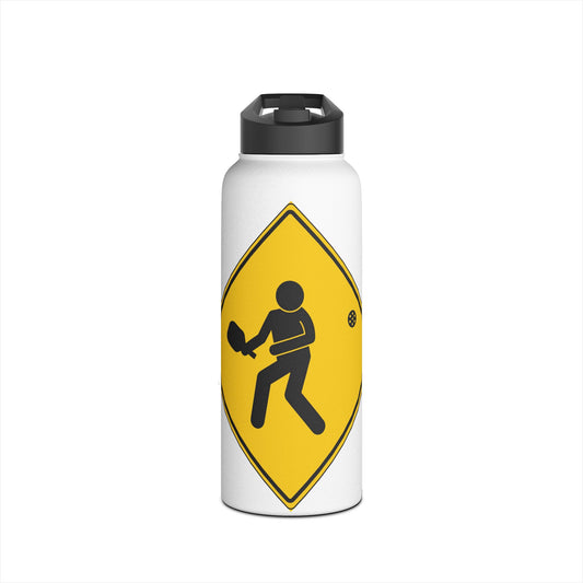 Water Bottle - Pickleball Road Sign | 12 oz, 18 oz & 32 oz