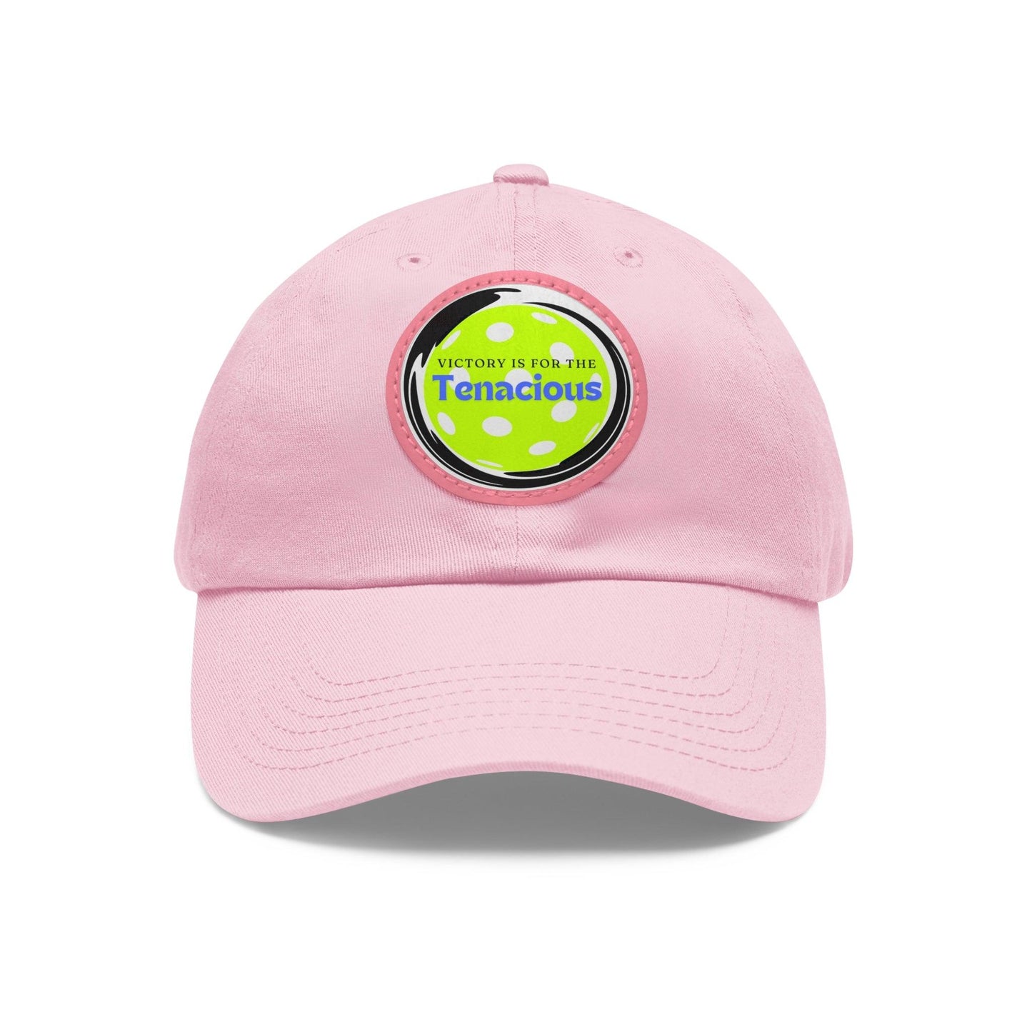 "Victory Is For The Teancious" Pickleball Dad Hat with Round Leather Patch