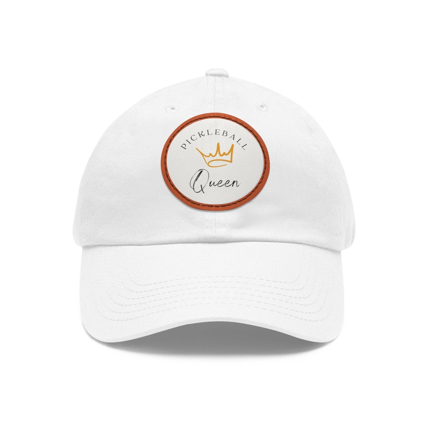 "Pickleball Queen" Pickleball Dad Hat with Round Leather Patch