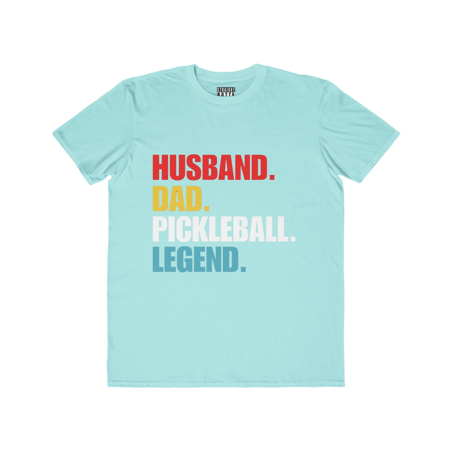 "Husband.  Dad.  Pickleball Legend" Pickleball Men's Fashion Tee – Super Soft, Lightweight, Athletic Fit