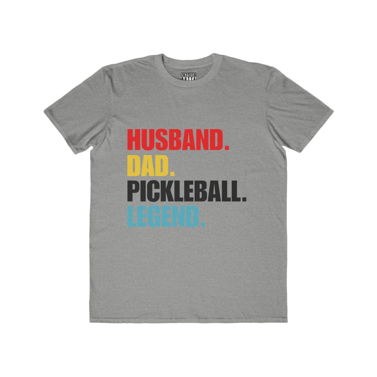 "Husband.  Dad.  Pickleball Legend" Pickleball Men's Fashion Tee – Super Soft, Lightweight, Athletic Fit