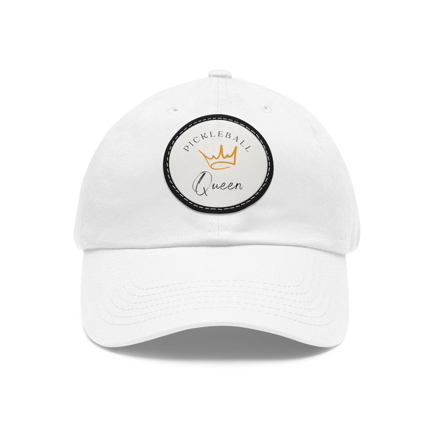 "Pickleball Queen" Pickleball Dad Hat with Round Leather Patch